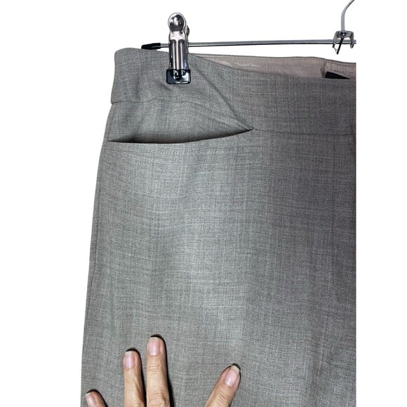 Eileen Fisher Tan‎ Wool viscose  Blend Trousers Pants Straight Leg Small Office - Picture 6 of 14